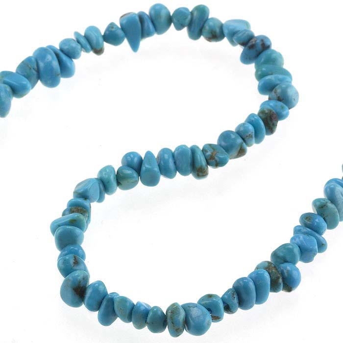 Chinese Turquoise Nugget Bead Strand