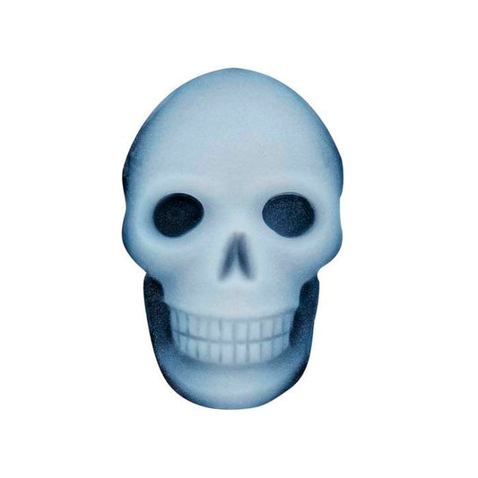 Schwarzer Achat, 20 x 13 mm, ovale Totenkopf-Kamee