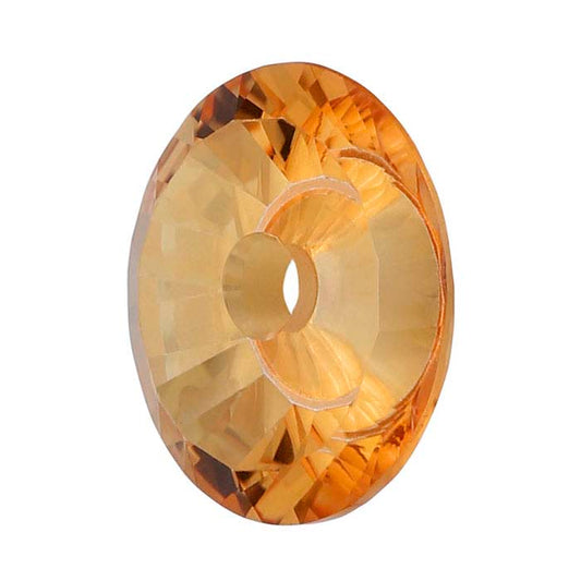 Lehrer TorusGem™ Padparadscha Quartz Round Faceted Gemstone