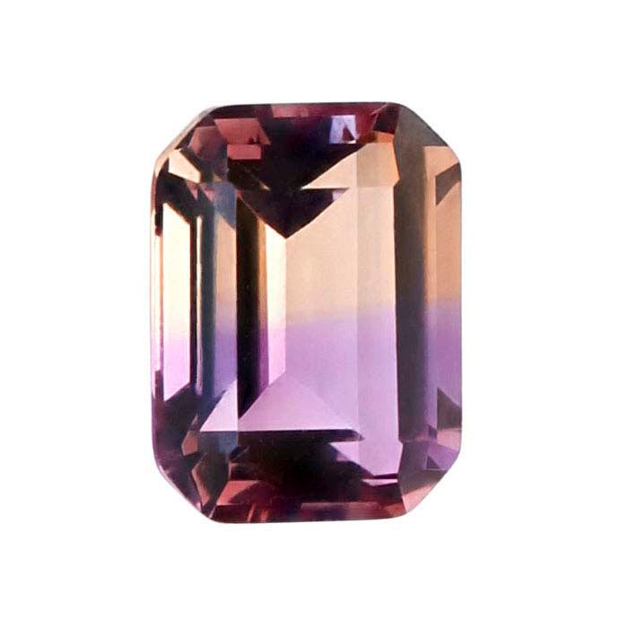 Ametrine Emerald-Cut Faceted Gemstone