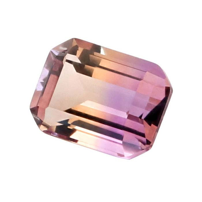 Ametrine Emerald-Cut Faceted Gemstone