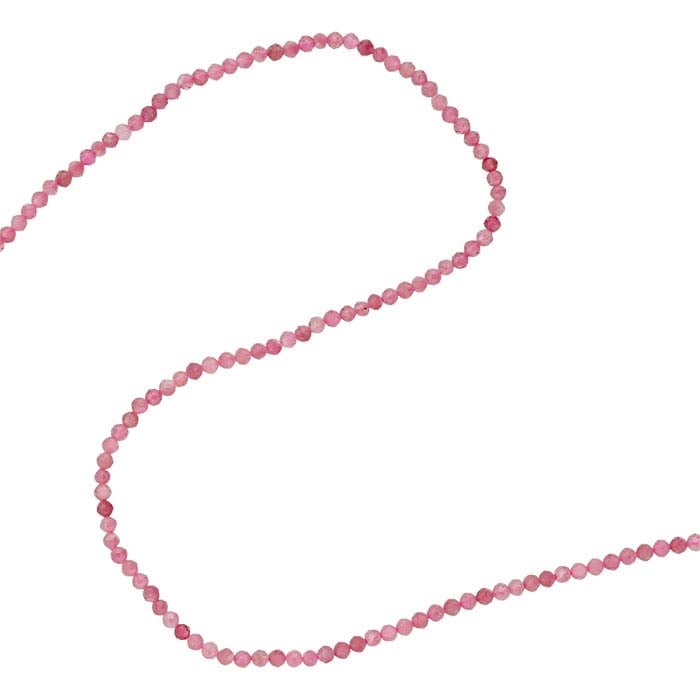 Tourmaline Faceted Round Bead Strand