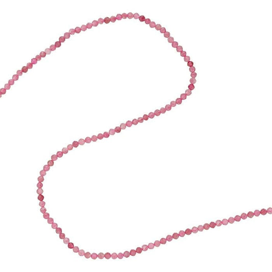 Tourmaline Faceted Round Bead Strand