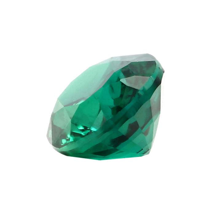 Lab-Grown Emerald Oval Faceted Gemstone
