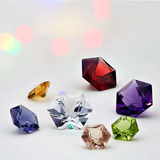 Amethyst Hexagon Faceted Gemstone