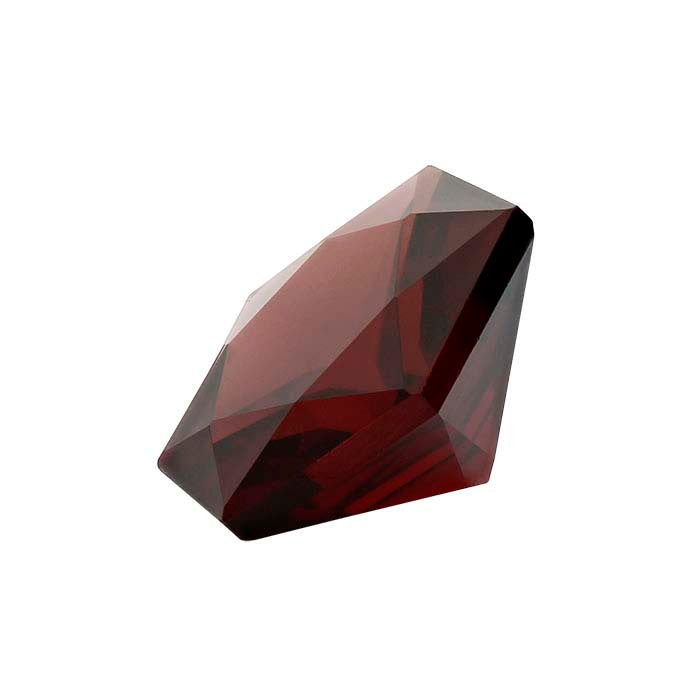 Garnet Hexagon Faceted Gemstone
