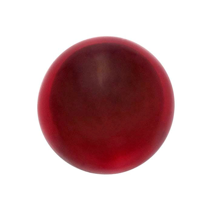 Lab-Grown Ruby Round Cabochon