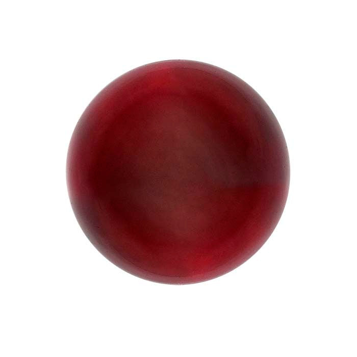 Lab-Grown Ruby Round Cabochon