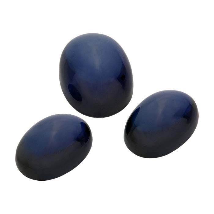 Lab-Grown Sapphire Oval Cabochon