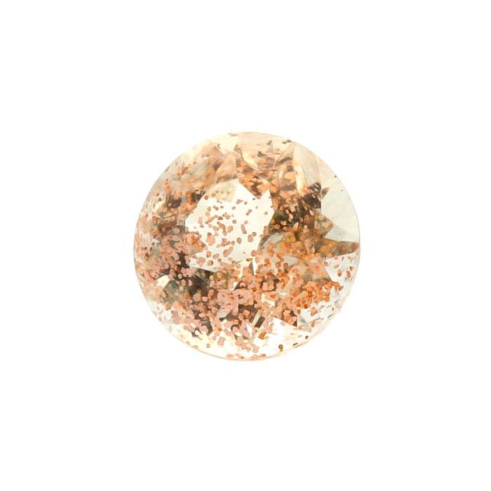 American Mined™ Oregon Schiller Sunstone™ Round Faceted Gemstone