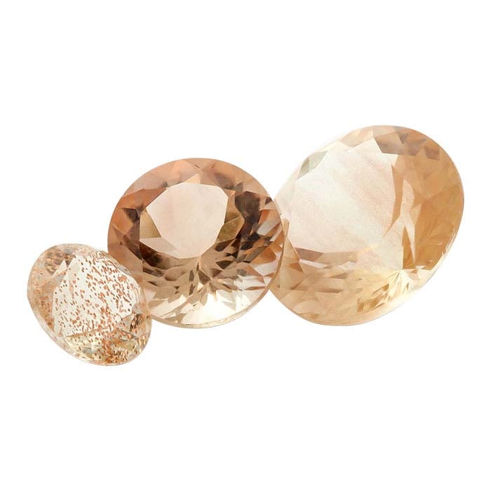 American Mined™ Oregon Schiller Sunstone™ Round Faceted Gemstone