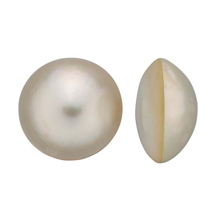 Ferskvandskultiveret 12–13mm Mabe Perle, Hvid