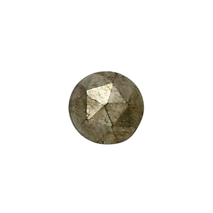 Pyrite Round Rose-Cut Cabochon