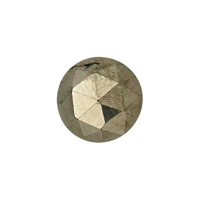 Pyrite Round Rose-Cut Cabochon
