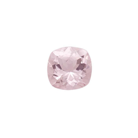 Pink Morganite Cushion Faceted Stone