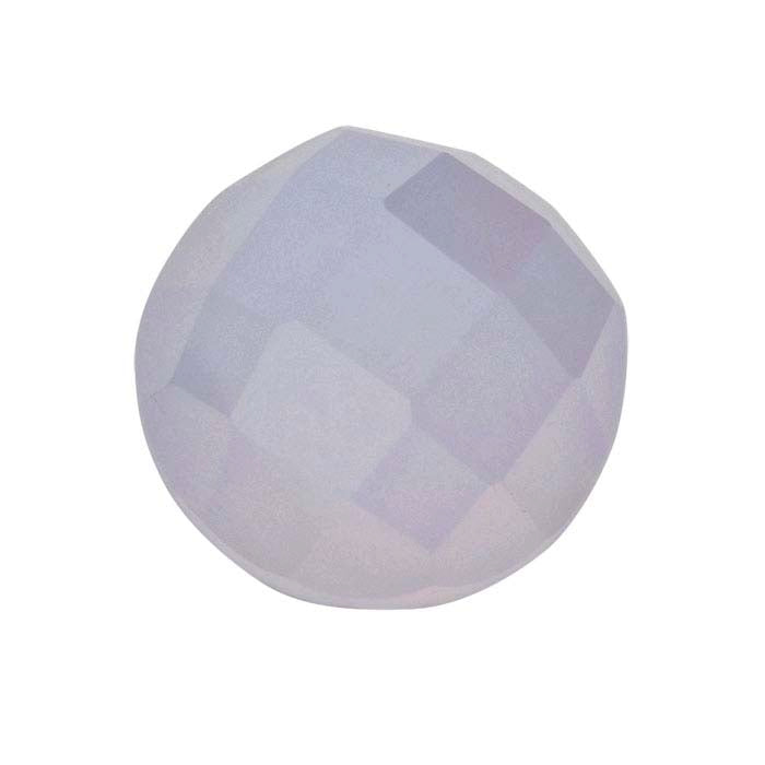 Blue Chalcedony Round Rose-Cut Cabochon