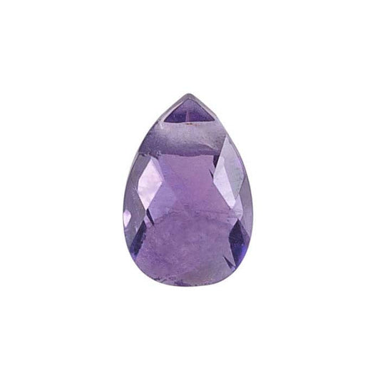 Amethyst Pear-Shaped Briolette Bead
