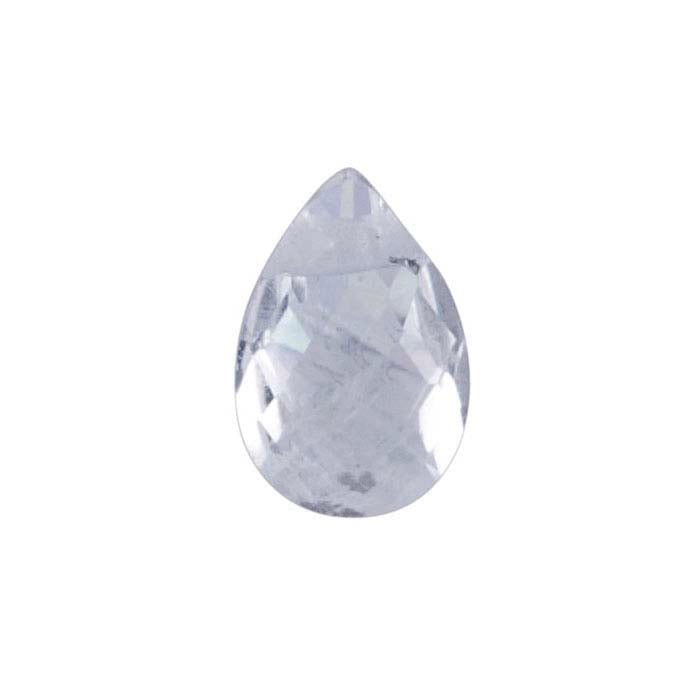 Crystal Quartz Pear-Shaped Briolette Bead