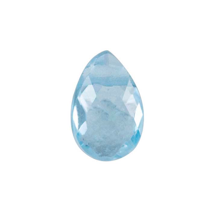 Sky Blue Topaz Pear-Shaped Briolette Bead