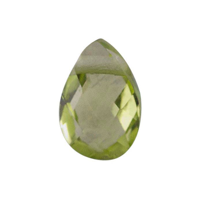 Peridot Pear-Shaped Briolette Bead Strand