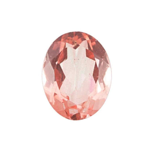 "Morganite" Crystal Quartz Oval Triplet Faceted Gemstone
