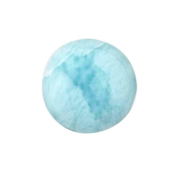 Larimar Round Cabochons, AA-Grade