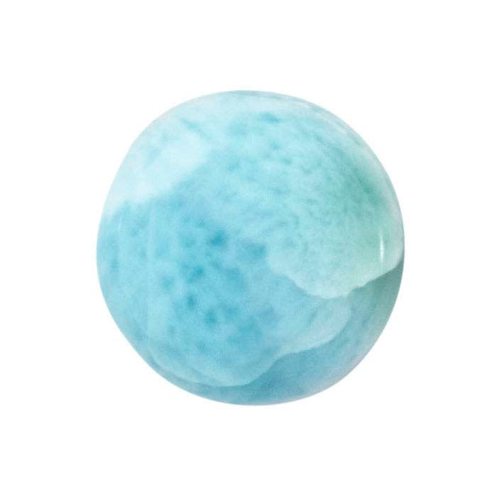 Larimar Round Cabochons, AA-Grade