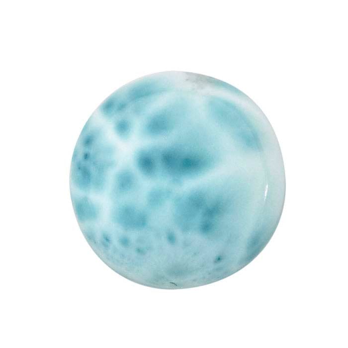 Larimar Round Cabochons, AA-Grade