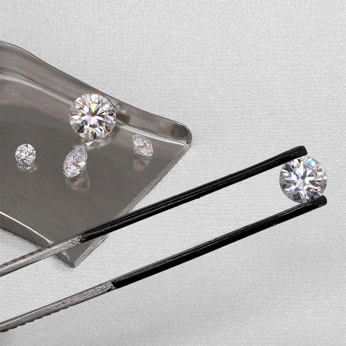 Charles & Colvard® Forever One™ Moissanite Round Faceted Gemstone, Colorless