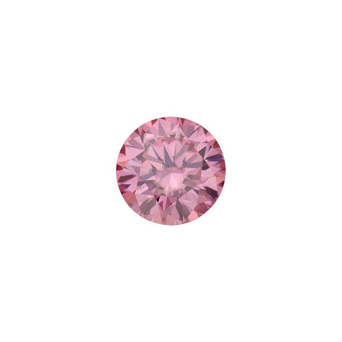 Pink Moissanite 6mm Round Faceted Gemstone