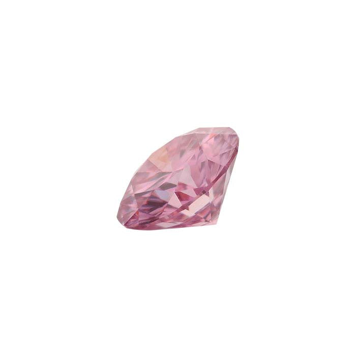 Pink Moissanite Round Faceted Gemstone