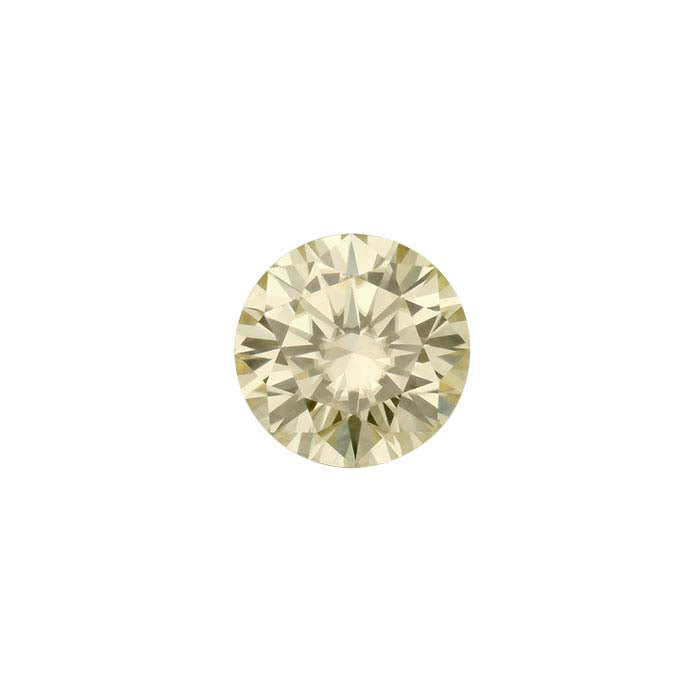 Yellow Moissanite 6mm Round Faceted Gemstone