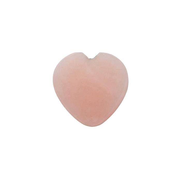 Pink Opal Flat Top Heart Cabochon