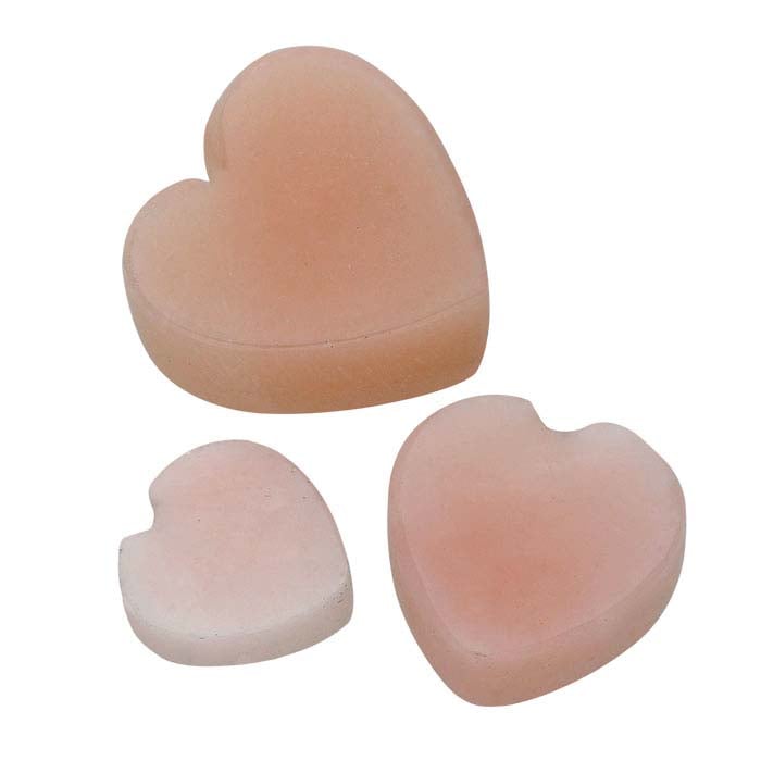 Pink Opal Flat Top Heart Cabochon