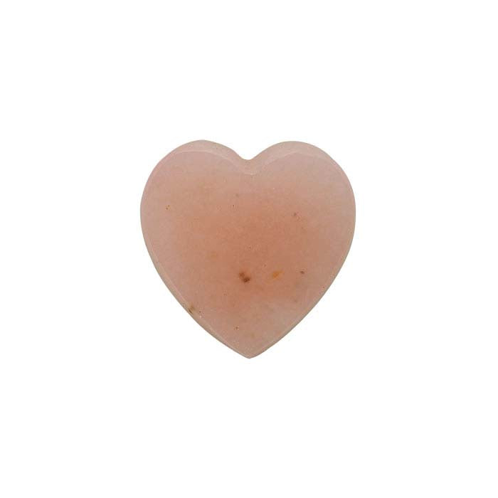 Pink Opal Flat Top Heart Cabochon