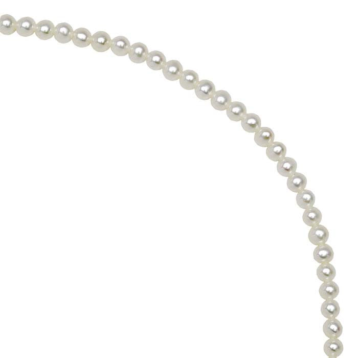 Freshwater Cultured Round Pearl Strands, White, A-Grade