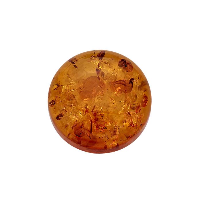 Amber Round Cabochon