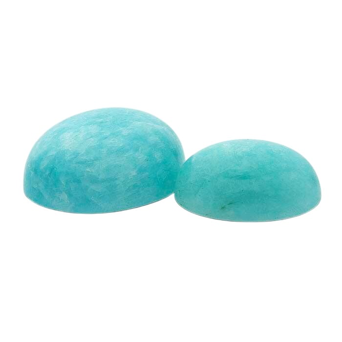 Blue Amazonite Oval Cabochons, A-Grade