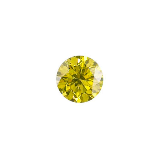 Treated Yellow Diamond .04-Ct. Round, SI