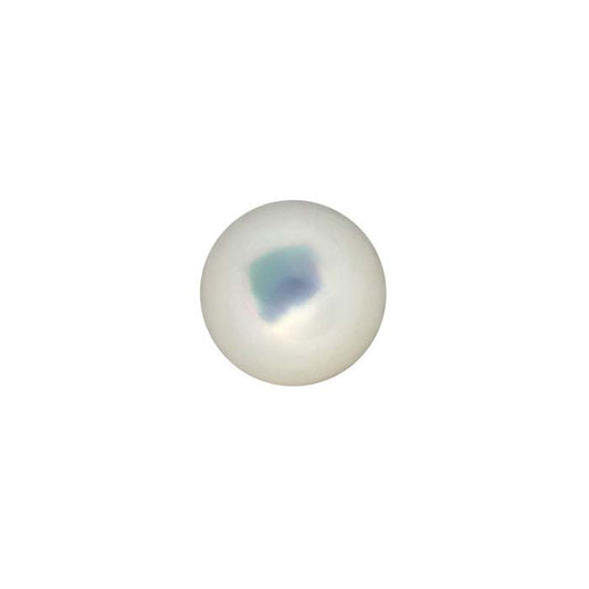 White Mother-of-Pearl 2mm Round Cabochon