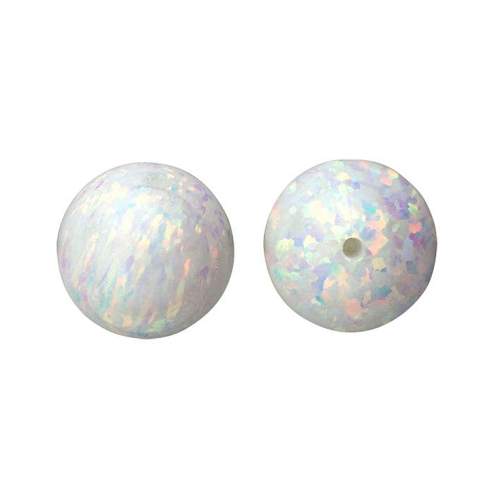 Kyocera Fire & Snow Opal Half-Drilled Bead
