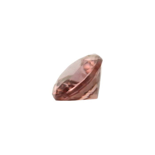 Rose Zircon Round Faceted Gemstone