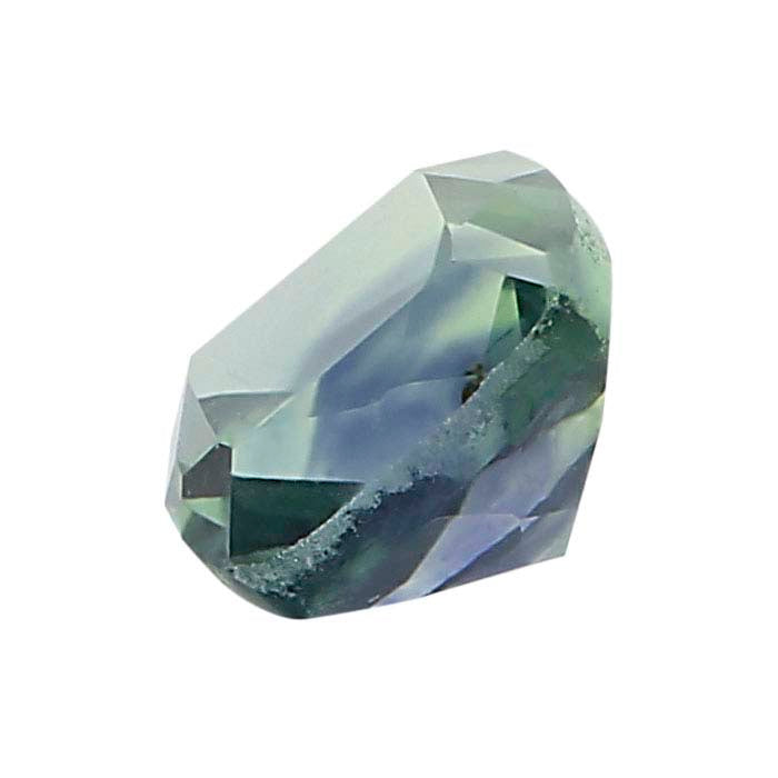 American Mined™ Teal Montana Sapphire™ Cushion Faceted Gemstone