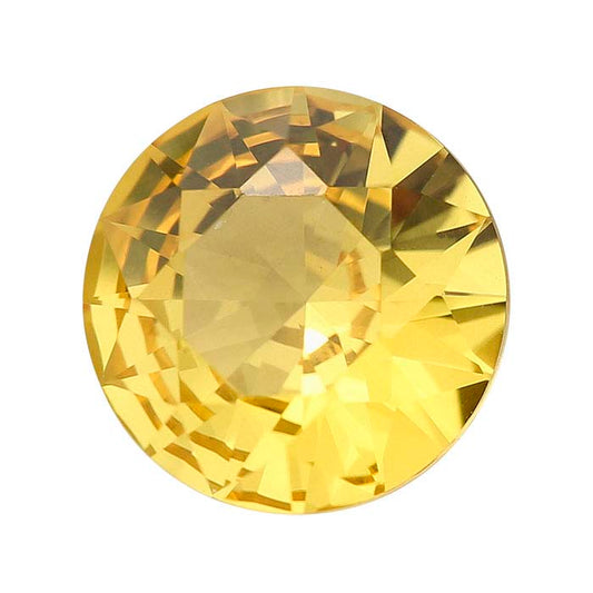 Simulated Golden Topaz 4mm Round Faceted Gemstone