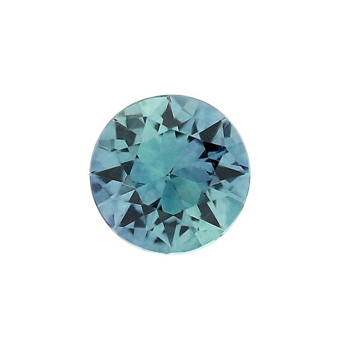 American Mined™ Teal Montana Sapphire™ Round Faceted Gemstone