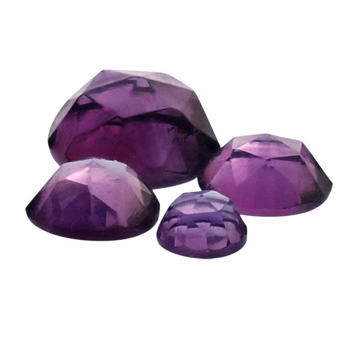 Amethyst Round Rose-Cut Cabochon