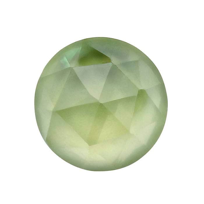 Peridot Round Rose-Cut Cabochon