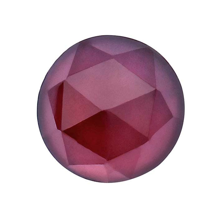Rhodolite Garnet Round Rose-Cut Cabochon