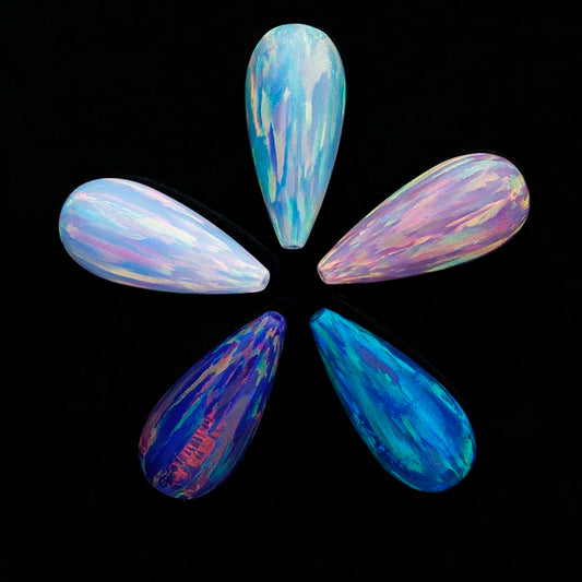Kyocera Starry Night Opal 18 x 8mm Drop