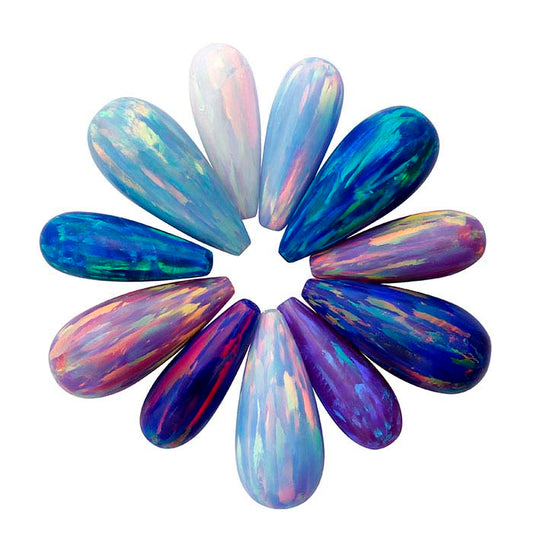 Kyocera Peacock Opal 16 x 6mm Drop